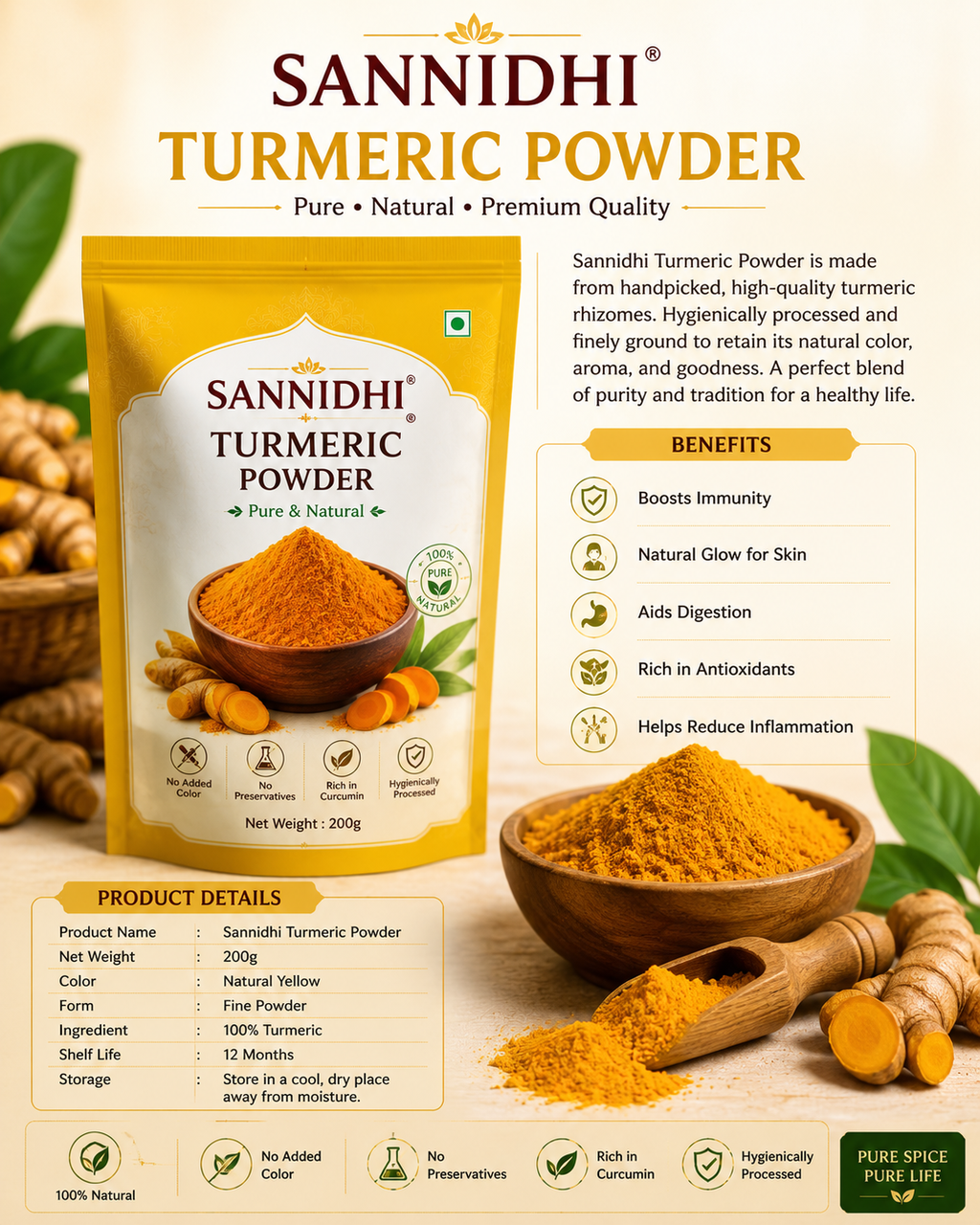 Sannidhi Turmeric powder