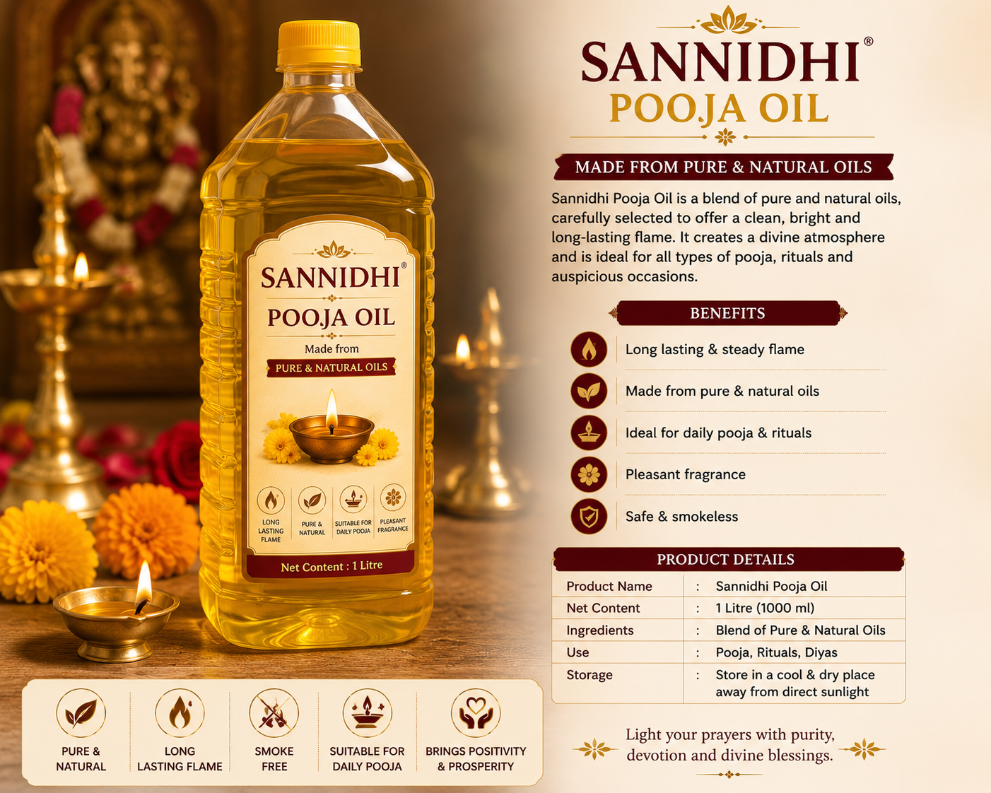 Sannidhi Pooja oils