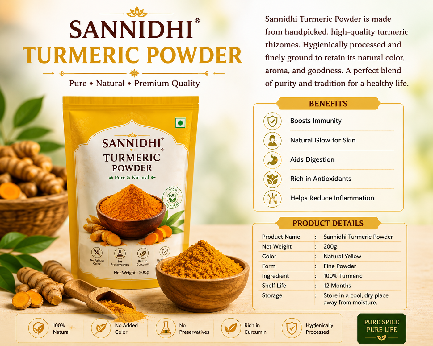 Sannidhi Turmeric powder
