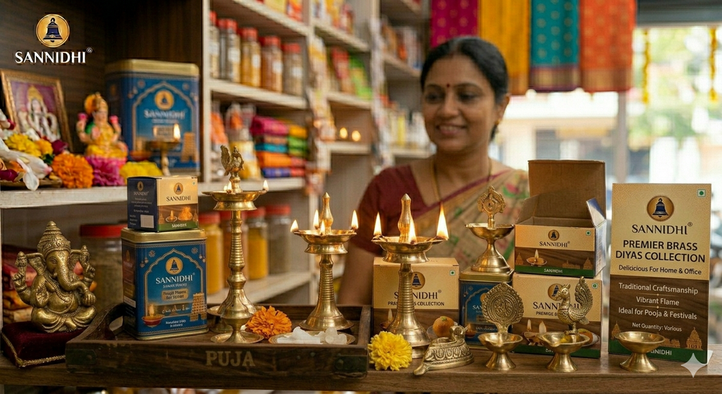 Sannidhi Brass Diya